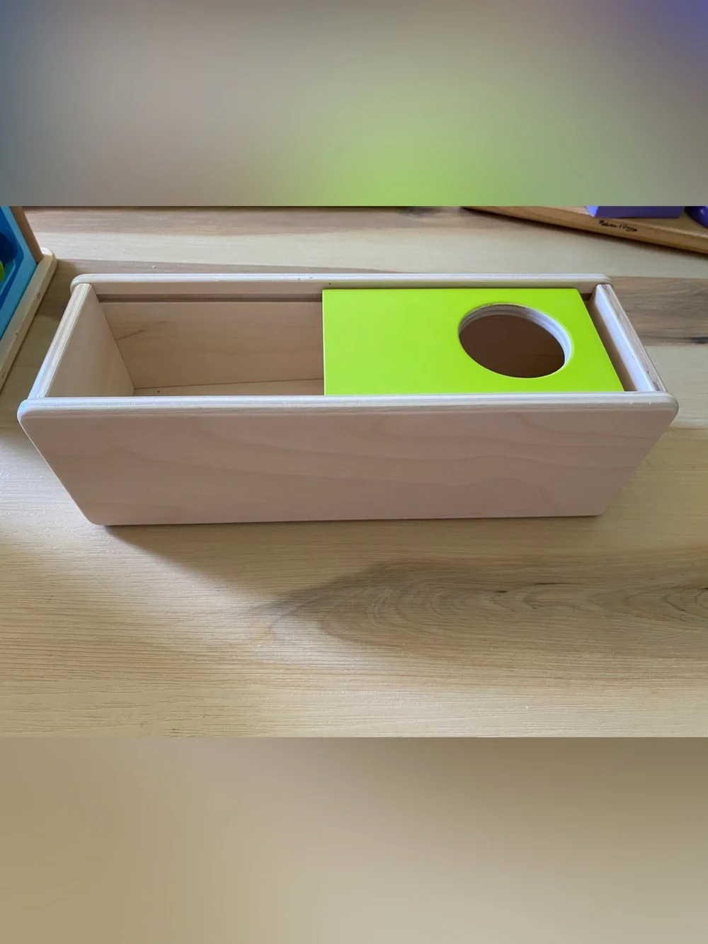 Lovevery Wooden Ball Drop Box Toy | Montessori Object Permanence Toy